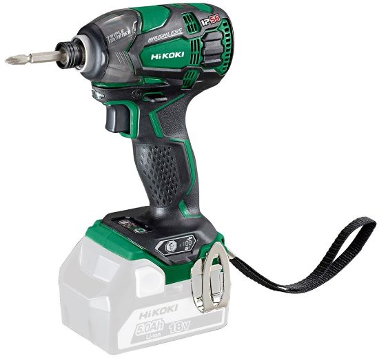 Afbeeldingen van HIKOKI Accu slagschroevendraaier 1/4" WH18DBDL2W4Z 18V BL 207Nm IP56 MV EXCLUSIVE in doos
