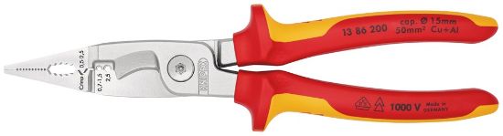 Afbeeldingen van KNIPEX Installatietang elektro 1386200 6-functies