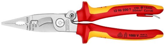 Afbeeldingen van KNIPEX Installatietang TT elektro 1396200TBK 6-funct