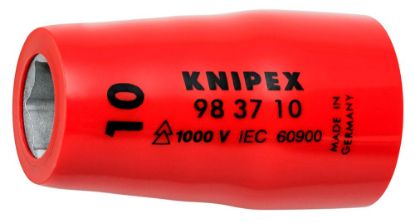 Afbeeldingen van KNIPEX Inzetsteeksleutel ⅜" 983710 DIN60900 10MM