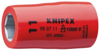 Afbeeldingen van KNIPEX Inzetsteeksleutel ⅜" 983711 DIN60900 11MM