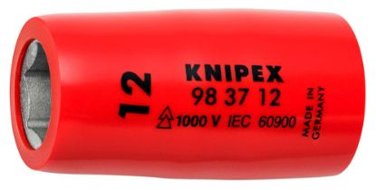 Afbeeldingen van KNIPEX Inzetsteeksleutel ⅜" 983712 DIN60900 12MM