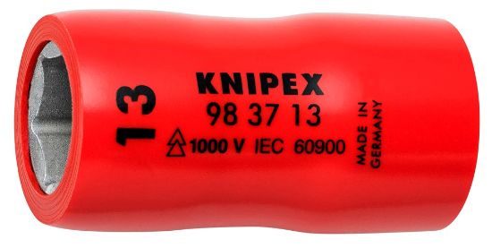 Afbeeldingen van KNIPEX Inzetsteeksleutel ⅜" 983713 DIN60900 13MM