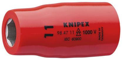 Afbeeldingen van KNIPEX Inzetsteeksleutel ½" 984711 DIN60900 11MM