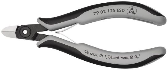 Afbeeldingen van KNIPEX Zijsnijtang elektro PREC 7902125ESD DIN9654
