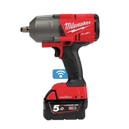 Afbeeldingen van MILWAUKEE Accu slagmoersleutel ½" M18ONEFHIWF12-502X high torque ONE-KEY met frictiering 2x 5,0Ah