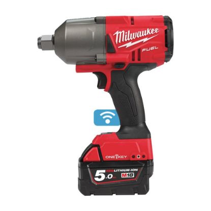 Afbeeldingen van MILWAUKEE Accu slagmoersleutel ¾" M18ONEFHIWF34-502X high torque ONE-KEY met frictiering 2x 5,0Ah