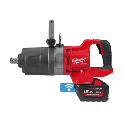 Afbeeldingen van MILWAUKEE Accu slagmoersleutel 1" M18ONEFHIWF1DS-121C ONE-KEY D-greep met frictiering en korte aandrijfas