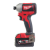 Afbeeldingen van MILWAUKEE Accu slagschroevendraaier compact M18CBLID-402C koolborstelloos