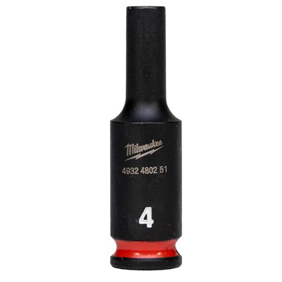 Afbeeldingen van MILWAUKEE Dop SHOCKWAVE ¼" lang 4MM