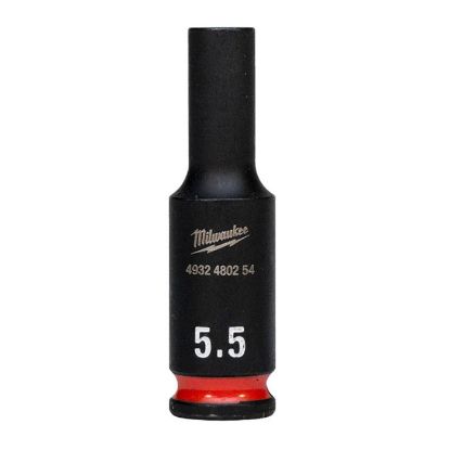 Afbeeldingen van MILWAUKEE Dop SHOCKWAVE ¼" lang 5,5MM