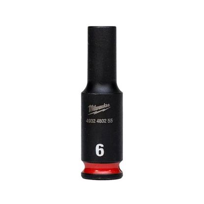 Afbeeldingen van MILWAUKEE Dop SHOCKWAVE ¼" lang 6MM