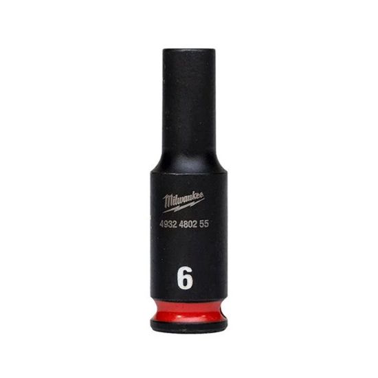 Afbeeldingen van MILWAUKEE Dop SHOCKWAVE ¼" lang 6MM