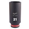 Afbeeldingen van MILWAUKEE Dop SHOCKWAVE ⅜" lang 21MM