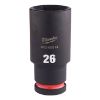 Afbeeldingen van MILWAUKEE Dop SHOCKWAVE ½" lang 26MM