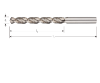 Afbeeldingen van ROTEC Metaalboor HSS-G DIN338 type W ALU 4,2MM