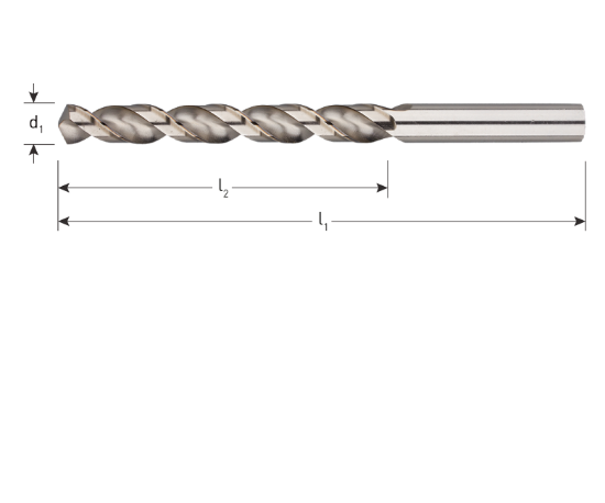 Afbeeldingen van ROTEC Metaalboor HSS-G DIN338 type W ALU 4,2MM