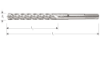 Afbeeldingen van ROTEC Hamerboor SDS-Plus Quattro-X 7,0X100/165MM 10x