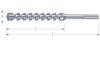 Afbeeldingen van ROTEC Hamerboor SDS-Max Quattro-X 40,0X450/570MM