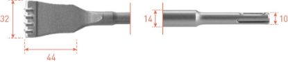 Afbeeldingen van ROTEC Tandbeitel HM SDS-Plus 32X125MM