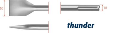 Afbeeldingen van ROTEC Spadebeitel SDS-Max Thunder 50X380MM