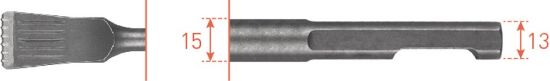 Afbeeldingen van ROTEC Atlas Copco luchthamer V40K/ED kort 38X160X6MM