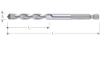 Afbeeldingen van ROTEC Multifunctionele boor UNIDre ¼" aanslag 8X80/130MM