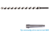 Afbeeldingen van ROTEC Slangenboor GOLD-LINE 10X250X320MM Azobé