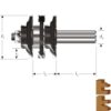 Afbeeldingen van ROTEC Contraprofielfrees HM GOLD Z3 41MM S=12MM