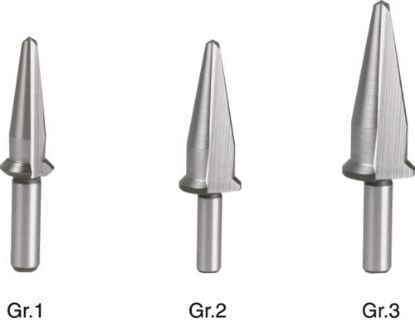 Afbeeldingen van ROTEC Conische plaatboor HSS met aanslag Nr.1 3-7,8MM 