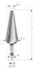 Afbeeldingen van ROTEC Conische plaatboor HSS bit-aanslag Nr.2 5-20MM 