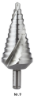 Afbeeldingen van ROTEC Trappenboor HSS-E Nr.9 6-37MM 