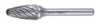 Afbeeldingen van ROTEC Stiftfrees HM model FZ7 STEEL-vertand 9,6X19X64X6MM 