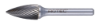 Afbeeldingen van ROTEC Stiftfrees HM model GZ3 spiraalvertand 6X18X50X6MM 