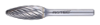Afbeeldingen van ROTEC Stiftfrees HM model HZ9 INOX-vertand 8X19X64X6MM 