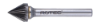 Afbeeldingen van ROTEC Stiftfrees HM model JZ3 spiraalvertand 3X2,5X38X3MM 60°