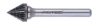 Afbeeldingen van ROTEC Stiftfrees HM model JZ6 kruisvertand 12,7X11X59X6MM 60°