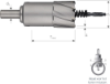 Afbeeldingen van ROTEC Gatfrees HM Heavy-Duty TMax=55MM 60,0MM