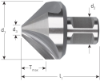 Afbeeldingen van ROTEC Verzinkfrees HSS 90° WELDON 19 25MM