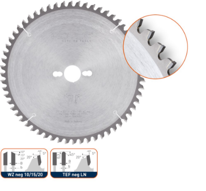 Afbeeldingen van ROTEC Afkort- en verstekzaagblad HM 250X3,2X30MM Z=60 WZ neg 15