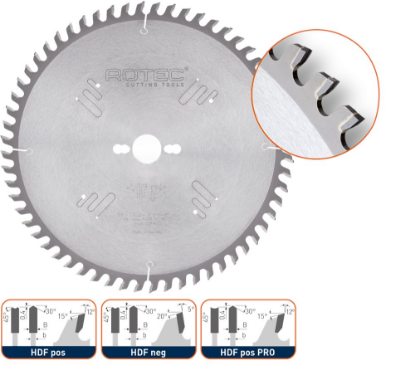 Afbeeldingen van ROTEC Formaatzaagblad HM Dak/Hol 303X3,5X30MM Z=60 HDF pos PRO