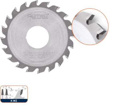 Afbeeldingen van ROTEC Voorritszaagblad HM t.b.v. 554.7 125X4,4-5,4X45MM Z=20 K WZ