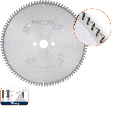 Afbeeldingen van ROTEC Zaagblad HM voor NF-metalen 400X3,8X32MM Z=96 TF neg