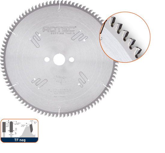 Afbeeldingen van ROTEC Zaagblad HM voor NF-metalen 500X4,2X30MM Z=120 TF neg