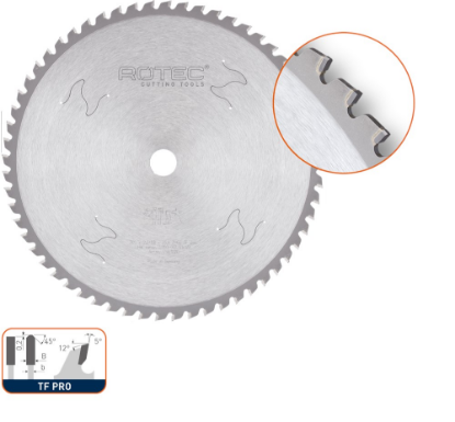 Afbeeldingen van ROTEC Zaagblad Dry-Cutter HM Long-Life 355X2,4X25,4MM Z=72 TF PRO