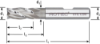 Afbeeldingen van ROTEC Vingerfrees HSS-E DIN844 kort ongecoat 4MM