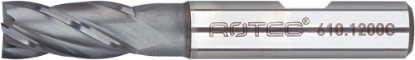 Afbeeldingen van ROTEC Vingerfrees HSS-E DIN844 kort AlCrN-gecoat 12MM