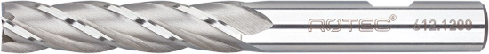 Afbeeldingen van ROTEC Vingerfrees HSS-E DIN844 lang ongecoat 3MM