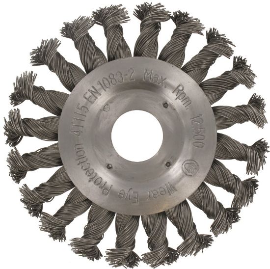 Afbeeldingen van ROTEC Rondborstel getordeerd staaldraad 22,22MM 180X0,5MM