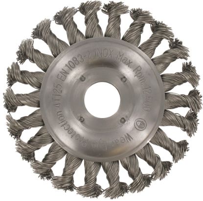 Afbeeldingen van ROTEC Rondborstel getordeerd RVS-draad 22,22MM 125X0,5MM